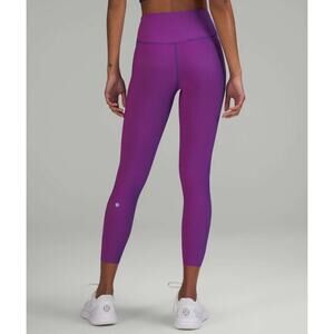 (2) NWT $118 Lululemon Base Pace High-Rise Tight 25" Ribbed Psychic / Sonic Pink